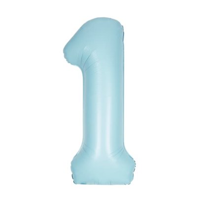 pastel blue number 1 unique