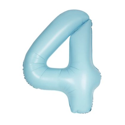 pastel blue number 4 unique