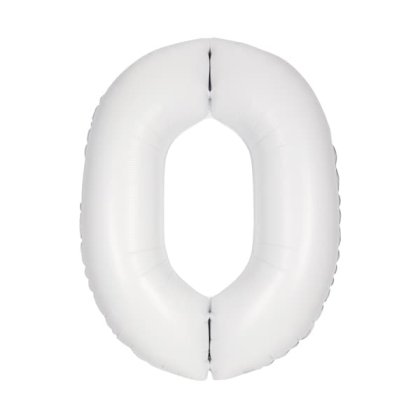 number 1 white matte