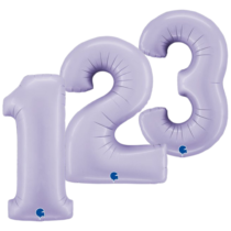 Lilac - Satin Jumbo Foil Numbers
