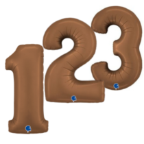 Brown - Jumbo Foil Numbers