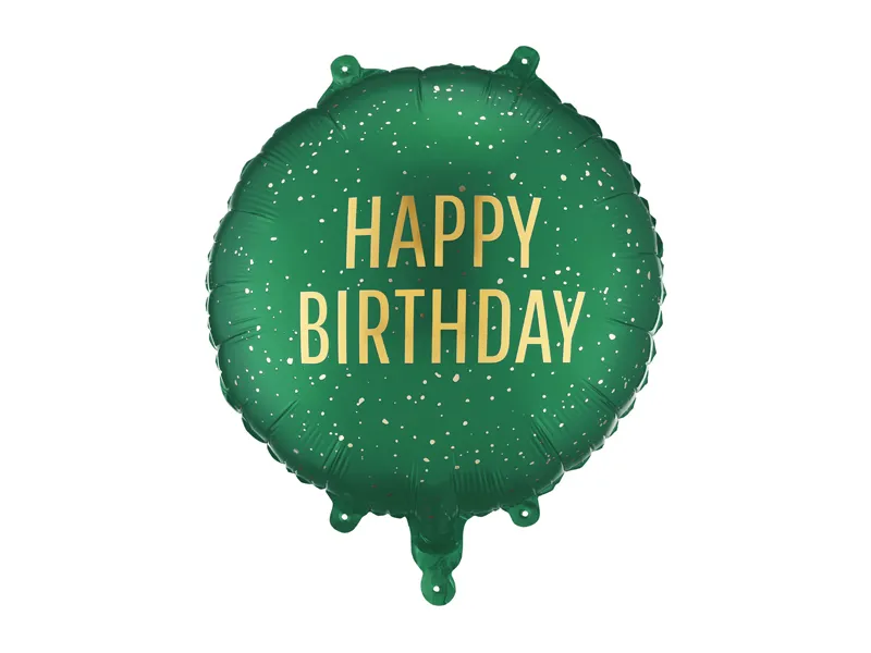 FB353 Happy Birthday Dark Green Party Deco