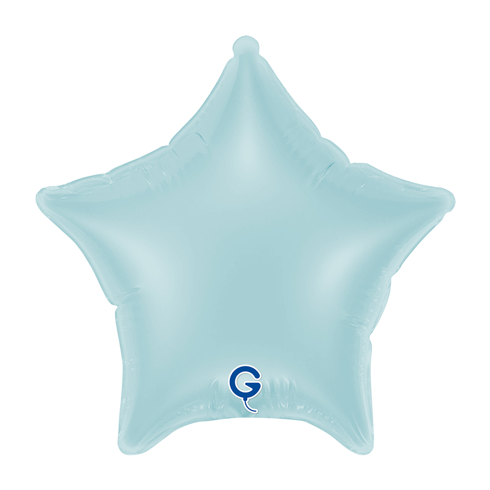 04221pb Grabo Star Pastel Blue Balloon